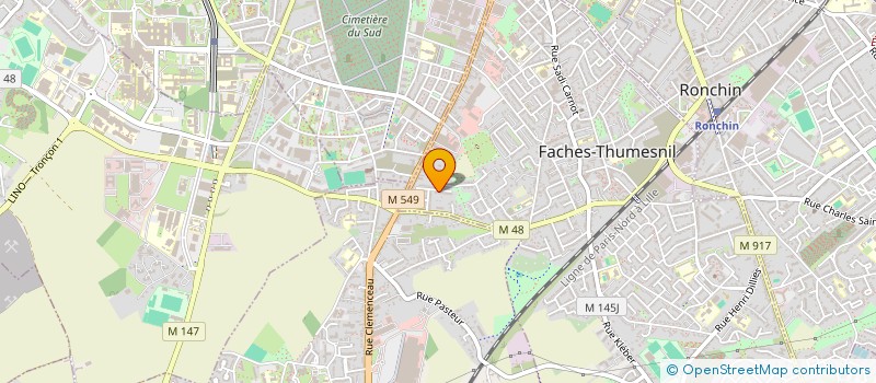 localisation de l'entreprise INSTITUT MILTON ERICKSON DU NORD FRANCE  FACHES-THUMESNIL