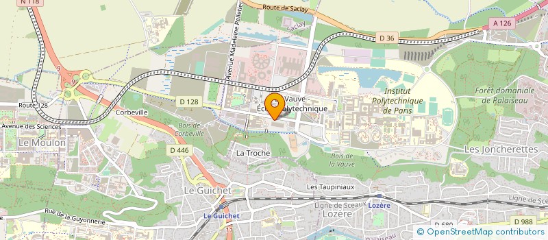 localisation de l'entreprise INSTITUT MINES-TELECOM à PALAISEAU