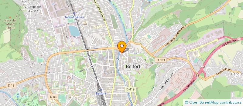 localisation de l'entreprise INSTITUT MULTI MEDIAS à BELFORT