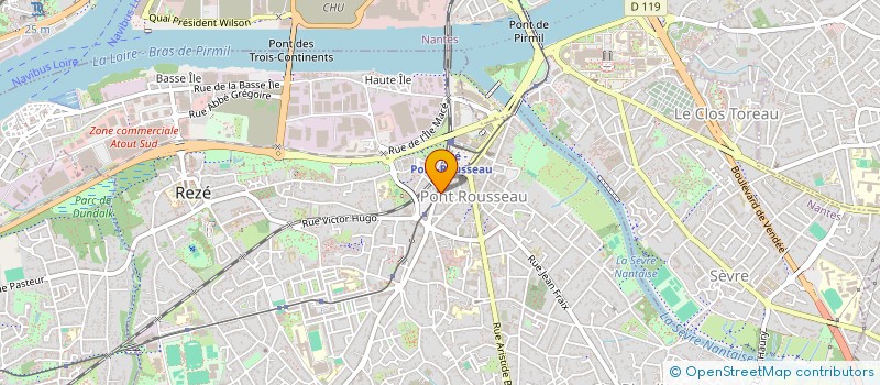 localisation de l'entreprise INSTITUT NANTAIS DE GESTALT THERAPIE à REZE