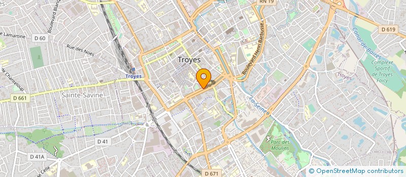 localisation de l'entreprise INSTITUT NATIONAL D'ETUDES JURIDIQUES EN OSTEOPATHIE à TROYES