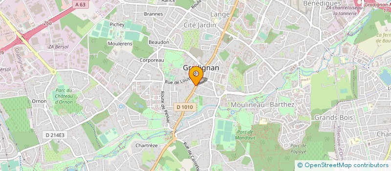 localisation de l'entreprise INSTITUT NATIONAL DE JEUNES SOURDS DE BORDEAUX  GRADIGNAN