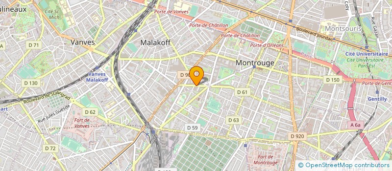 localisation de l'entreprise INSTITUT NATIONAL DE LA STATISTIQUE ET DES ETUDES ECONOMIQUES à MONTROUGE