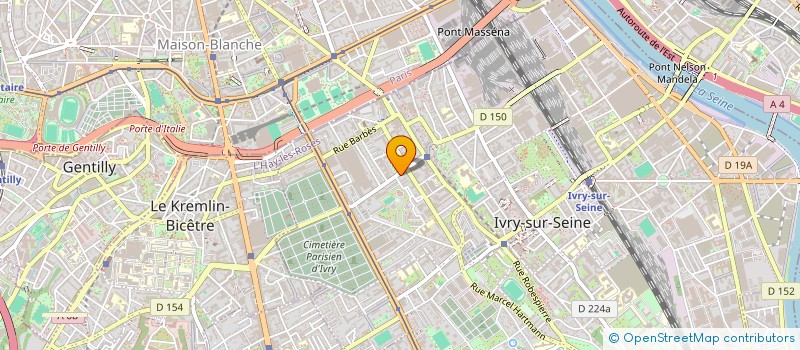 localisation de l'entreprise INSTITUT NATIONAL DE SURETE ET DE SECURITE INCENDIE à IVRY-SUR-SEINE