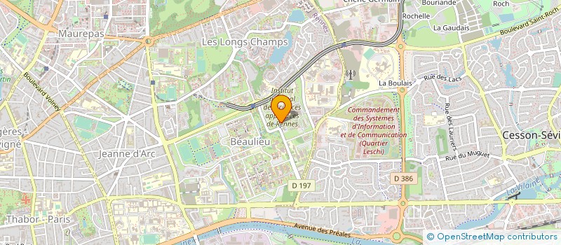 localisation de l'entreprise INSTITUT NATIONAL DES SCIENCES APPLIQUEES DE RENNES à RENNES
