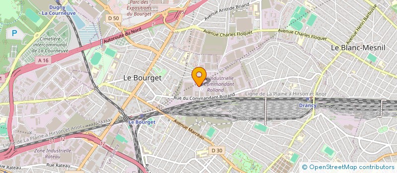 localisation de l'entreprise INSTITUT NATIONAL DU CYCLE ET MOTOCYCLE à LE BOURGET