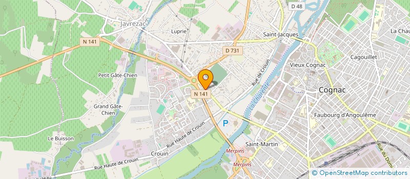 localisation de l'entreprise INSTITUT NATIONAL DU DESIGN PACKAGING à COGNAC