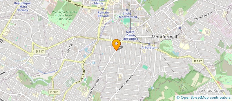 localisation de l'entreprise INSTITUT NATIONAL FORMATIONS OPTIMISEES à MONTFERMEIL