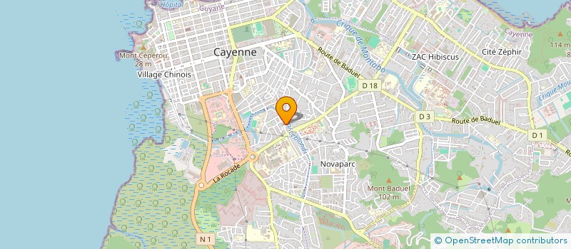 localisation de l'entreprise INSTITUT NAZAREEN DE FORMATION ET APPROFONDISSEMENT DES CONNAISSANCES  CAYENNE