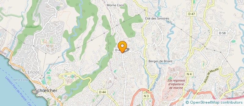 localisation de l'entreprise INSTITUT NEUROFEEDBACK ET BIOFEEDBACK FWI  FORT-DE-FRANCE