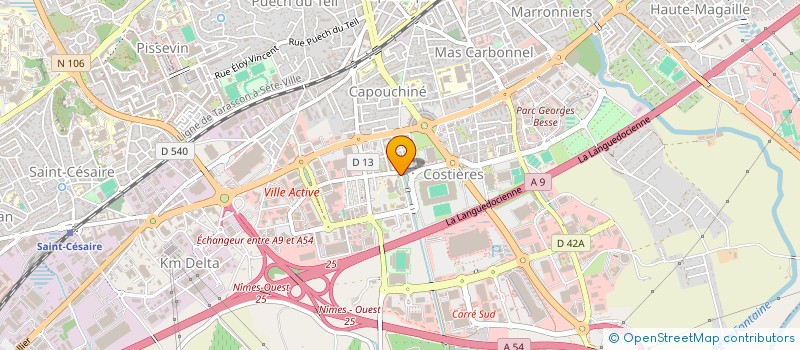 localisation de l'entreprise INSTITUT NIMOIS D ETUDE DE LA STERILITE  NIMES