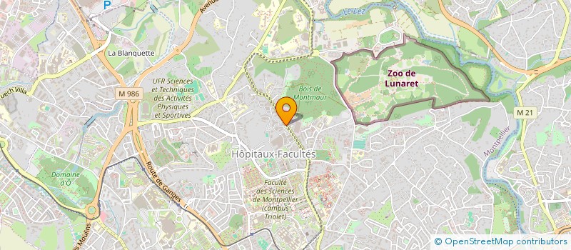 localisation de l'entreprise INSTITUT NORD SUD DE COOPERATION BIOPHARMACEUTIQUE à FRONTIGNAN