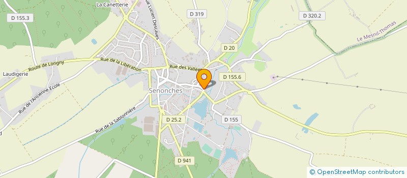 localisation de l'entreprise INSTITUT NUAGE DE BEAUTE à SENONCHES