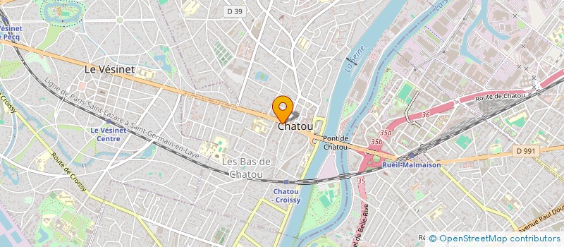 localisation de l'entreprise INSTITUT OCEANE à CHATOU