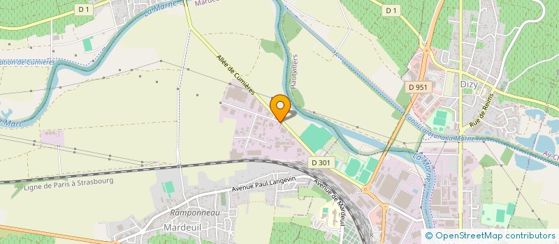 localisation de l'entreprise INSTITUT OENOLOGIQUE DE CHAMPAGNE  MARDEUIL