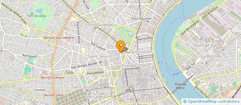 localisation de l'entreprise INSTITUT ORIENTATION ET SAVOIR  BORDEAUX