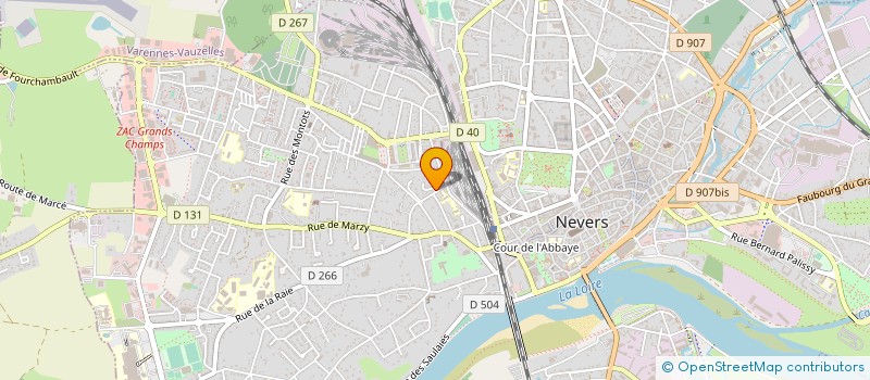 localisation de l'entreprise INSTITUT PARAMEDICAL DES METIERS DE LA REEDUCATION DE NEVERS à NEVERS