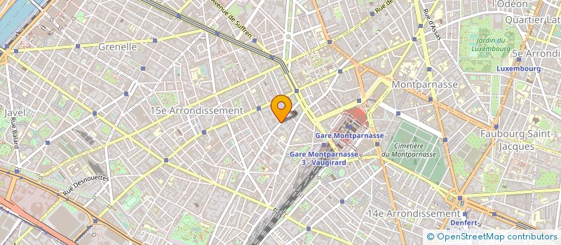 localisation de l'entreprise INSTITUT PASTEUR à PARIS