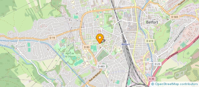 localisation de l'entreprise INSTITUT PATRICIAVD SARL  BELFORT