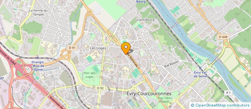 localisation de l'entreprise INSTITUT PEDAGOGIQUE DE L ENSEIGNEMENT à EVRY-COURCOURONNES
