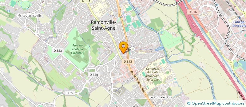 localisation de l'entreprise INSTITUT PEDOUSSAUT à RAMONVILLE-SAINT-AGNE