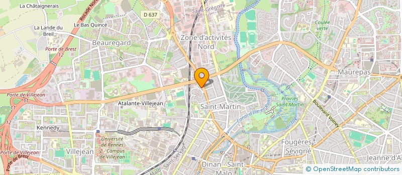 localisation de l'entreprise INSTITUT PERFORMA BRETAGNE  RENNES