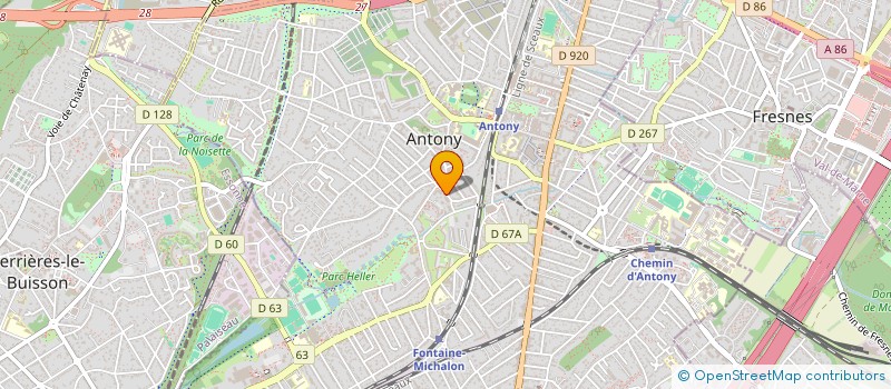 localisation de l'entreprise INSTITUT PERLE à ANTONY