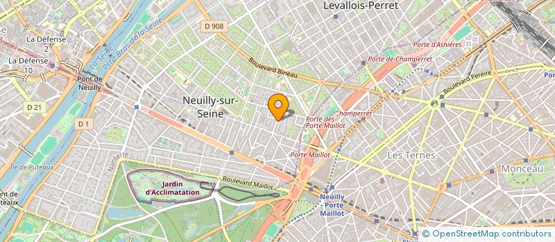 localisation de l'entreprise INSTITUT PERSONIK à NEUILLY-SUR-SEINE