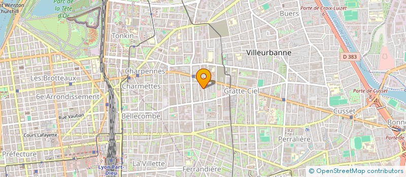 localisation de l'entreprise INSTITUT PETROSSIAN  VILLEURBANNE