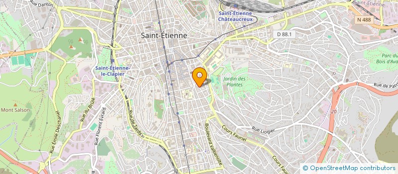 localisation de l'entreprise INSTITUT PHILOTECHNIQUE APPL CULTU SOCIA  SAINT-ETIENNE