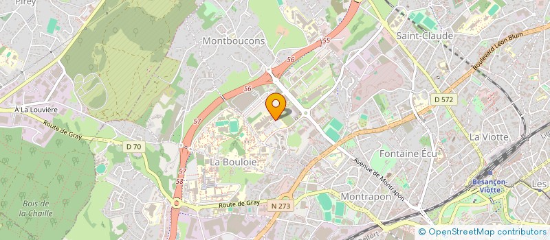 localisation de l'entreprise INSTITUT PIERRE VERNIER FRANCHE COMTE à BESANCON