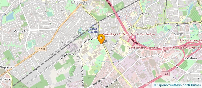 localisation de l'entreprise INSTITUT PNEUMOLOGIQUE D AQUITAINE à PESSAC