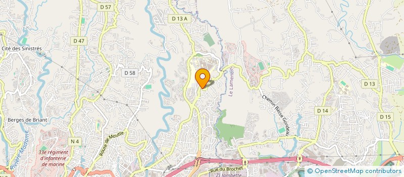 localisation de l'entreprise INSTITUT POUR LA PROTECTION ET LA PROMOTION DE L INDIVIDU  FORT-DE-FRANCE