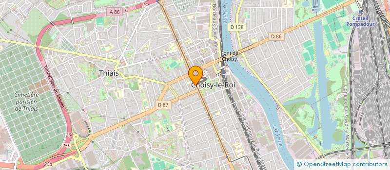 localisation de l'entreprise INSTITUT POUR LA RECHERCHE D APPLICATIONS GRAVEES  CHOISY-LE-ROI