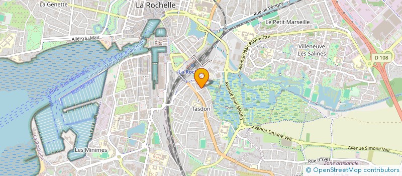 localisation de l'entreprise INSTITUT POUR LE DEVELOPPEMENT DE LA SANTE INTEGRATIVE ET RESPONSABLE - I'DESIR  LA ROCHELLE