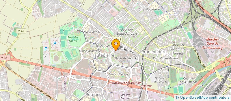 localisation de l'entreprise INSTITUT PREVENTION SANTE DIABETE GRAND EST à STRASBOURG