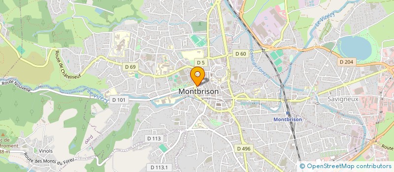 localisation de l'entreprise INSTITUT PROMESSE  MONTBRISON