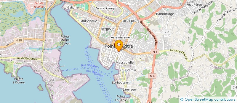 localisation de l'entreprise INSTITUT PROMOTION ECHANG CARIBEENS à POINTE A PITRE