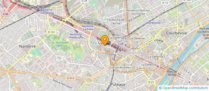 localisation de l'entreprise INSTITUT PROTECTION INGENIEURS & CADRES à PUTEAUX