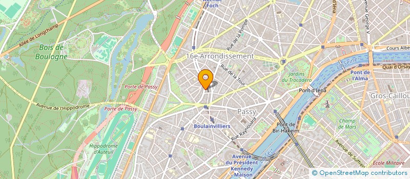 localisation de l'entreprise INSTITUT PSYCHIATRIQUE DE LA MUETTE  PARIS