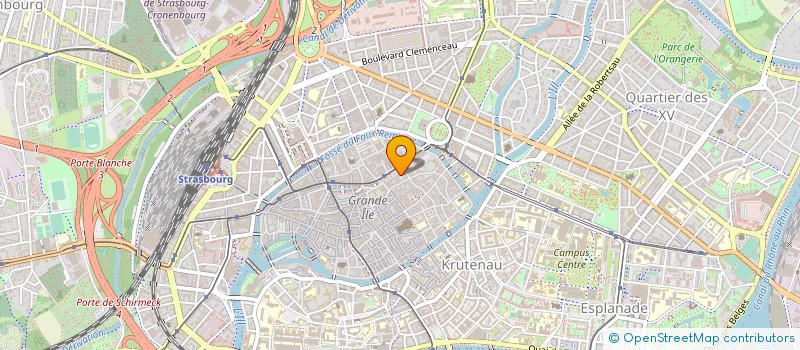 localisation de l'entreprise INSTITUT QUALITE ALSACE à STRASBOURG
