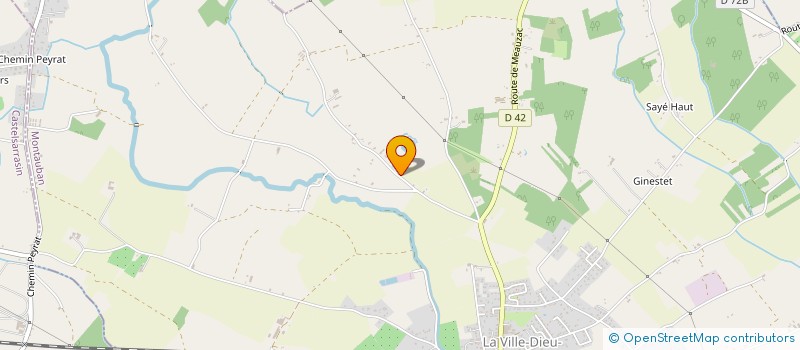 localisation de l'entreprise INSTITUT RAM - RESSOURCES AGRICOLES MODERNES  LA VILLE-DIEU-DU-TEMPLE