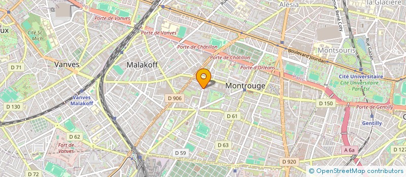 localisation de l'entreprise INSTITUT RECHERC PHYS REMANIEM à MONTROUGE