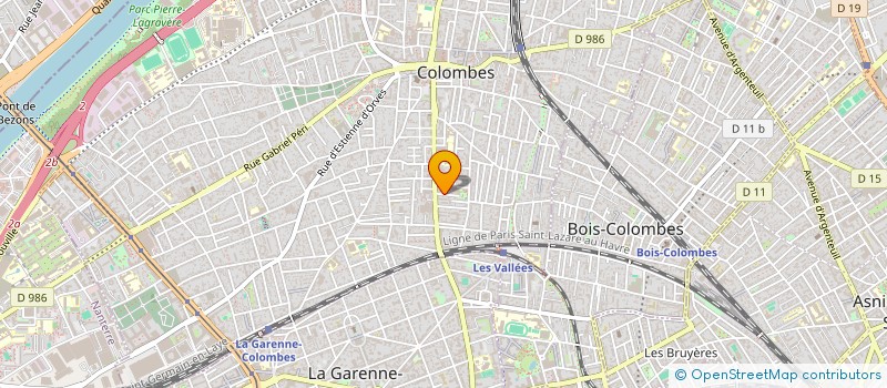localisation de l'entreprise INSTITUT RECHERCH INITIAT SOCIALES à COLOMBES