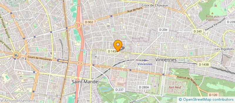 localisation de l'entreprise INSTITUT RECHERCHE APPLICATION PROMOTION à MONTREUIL