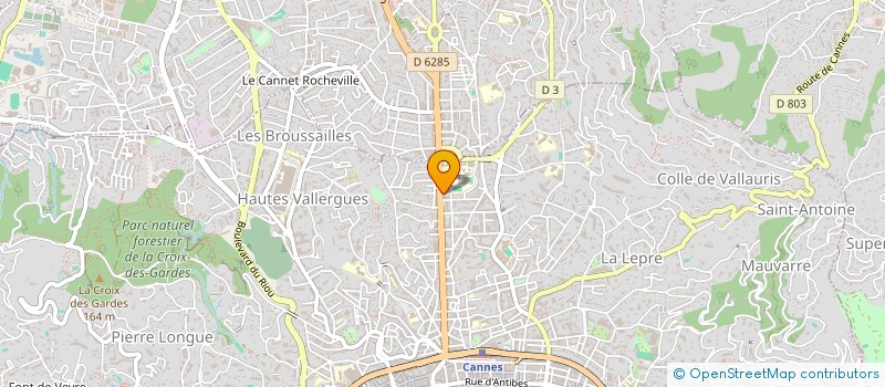 localisation de l'entreprise INSTITUT RECHERCHE CLINIQUE CANCEROLO à CANNES