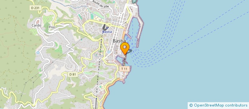 localisation de l'entreprise INSTITUT REGIONAL D'ADMINISTRATION à BASTIA