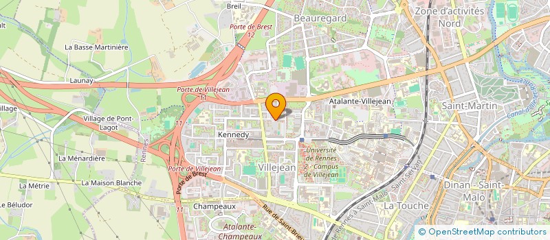 localisation de l'entreprise INSTITUT REGIONAL DE CANCEROLOGIE DE RENNES à RENNES