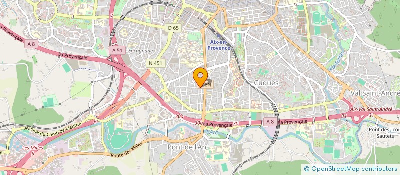 localisation de l'entreprise INSTITUT REGIONAL DEVELOP FORMAT EDUCAT à AIX-EN-PROVENCE