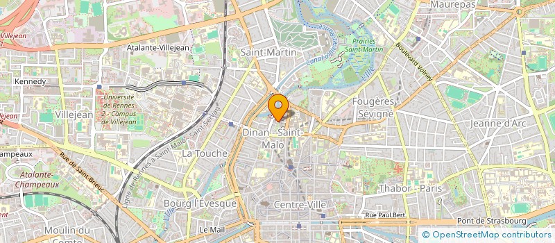 localisation de l'entreprise INSTITUT REGIONAL DU PATRIMOINE  RENNES